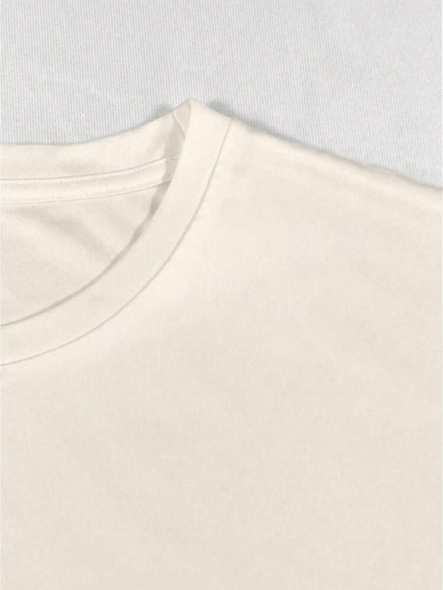 Plus Size Women's Brown Short Sleeve Round Neck T Shirt With Cute Sexy Printed Pattern Casual Fashion Comfortable Home Wear Summer Top