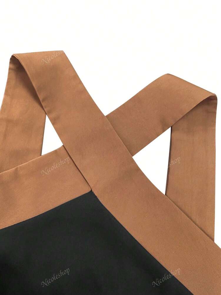 Plus Size Women's Color Block Maxi Dress Sleeveless V Neck Elegant Style Casual Daily Commute Beach Vacation Party Wear Clothing Outfit